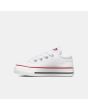 Zapatillas bajas Converse Chuck Taylor All Star Classic Toddler blancas para niños de 1 a 4 años izquierda