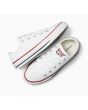 Zapatillas Converse Chuck Taylor All Star Classic Low Top blancas para niños de 4 a 8 años superior