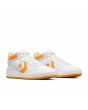 Zapatillas de Skate Converse CONS Fastbreak Pro Mid blancas y amarillas Unisex frontal