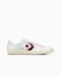 Zapatillas de Skate Converse Cons Leather PL Vulc Pro blancas y granates para hombre