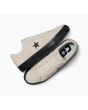 Zapatillas de Skate Converse CONS One Star Pro Shaggy Suede beige y negro para hombre superior