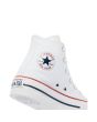 Zapatillas Converse Chuck Taylor All Star High Top Platform EVA blancas para niño y niña logo