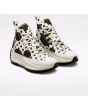 Zapatillas Converse con plataforma Run Star Hike Polka Dots blancas y negras para mujer frontal