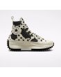 Zapatillas Converse con plataforma Run Star Hike Polka Dots blancas y negras para mujer