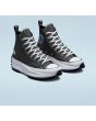 Zapatillas de plataforma Converse Run Star Hike High Top Translucent Barcode negras para mujer frontal
