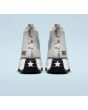 Zapatillas de plataforma Converse Run Star Hike High Top Translucent Barcode grises para mujer posterior