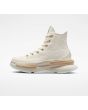 Zapatillas Converse de plataforma Run Star Legacy CX Swirl Jacquard beige y aguamarina para mujer izquierda