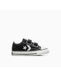 Zapatillas con velcro Converse Star Player 76 Easy-On Foundational Canvas Toddler negras para niños de 1 a 4 años