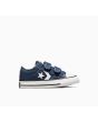 Zapatillas con velcro Converse Star Player 76 Easy-On Foundational Canvas Toddler Azul Marino para niños de 1 a 4 años