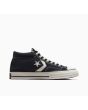 Zapatillas Converse Star Player 76 Mid Top negras y blancas para hombre