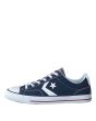 Zapatillas Converse Star Player OX Azul Marino y Blanco izquierda