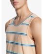 Camiseta orgánica sin mangas  para Hombre Quiksilver Coreky Mate coral Izquierda