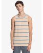 Camiseta orgánica sin mangas  para Hombre Quiksilver Coreky Mate coral Frontal