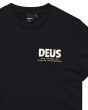 Camiseta de manga corta Deus Chromium Negra para hombre estampado pecho