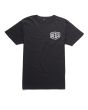 Camiseta de manga corta Deus Ex Machina Ibiza Address negra para hombre posterior