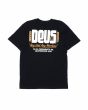 Camiseta de manga corta Deus Outage Negra para hombre posterior