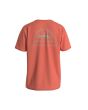Camiseta de manga corta Lightning Bolt Don't Panic Coral para hombre posterior