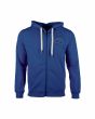 Sudadera con capucha y cremallera Lightning Bolt Don't Panic Azul para hombre