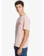 Camiseta de Manga Corta con tejido orgánico para hombre Quiksilver Dream Sessions rosa Izquierda
