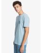 Camiseta Manga Corta Quiksilver Earth Running Hombre azul Izquierda