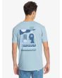 Camiseta Manga Corta Quiksilver Earth Running Hombre azul Posterior