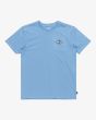 Camiseta de manga corta Billabong Youth Crayon Wave azul para niño 8-16 años