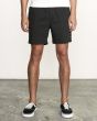 Hombre con pantalón corto RVCA Escape Elastic Short 17" negro