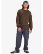 Hombre con jersey Quiksilver Salt Water Marrón Chocolate ajuste regular
