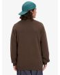 Hombre con jersey Quiksilver Salt Water Marrón Chocolate posterior