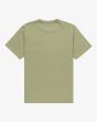 Camiseta orgánica de manga corta RVCA Big RVCA Oil Green para hombre posterior