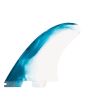 Quilla para tablas de surf FCS II Mick Fanning PC Tri Fins Dusty Blue XL lateral