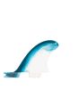 Quilla para tablas de surf FCS II Mick Fanning PC Tri Fins Dusty Blue XL central