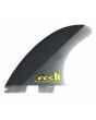 Quillas FCS II Mick Fanning Pro Performance Glass Tri Fins Large – Black/Acid