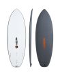 Tabla de Surf Softboard JS Industries Flame Fish 5'6" 34.5 Litros gris y blanca 