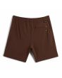 Vista trasera del Pantalón corto técnico Florence Marine X All-Purpose Cordura en color marrón oscuro para hombre