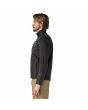 Hombre con forro polar técnico Patagonia Air Fleece Jacket Negro lateral