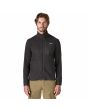 Hombre con forro polar técnico Patagonia Air Fleece Jacket Negro