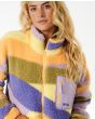 Mujer con Chaqueta de forro polar Rip Curl Sunrise Wavy Multicolor bolsillo