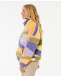 Mujer con Chaqueta de forro polar Rip Curl Sunrise Wavy Multicolor lateral