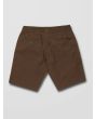 Pantalón corto elástico Volcom Frickin 19" marrón para hombre posterior