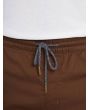 Hombre con pantalón corto elástico Volcom Frickin 19" marrón cordón