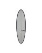 Tabla de surf Funboard Full & Cas Performer 6'3" blanca y negra FCS 2