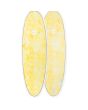 Funboard Indio Surfboards Endurance Plus 6'2" 46,60 Litros amarilla frontal y posterior