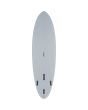 Tabla de Surf Funboard Classic Pukas Axel Lorentz La Côté 7'0" 49,2 Litros gris bottom