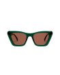 Gafas de sol I-SEA Daisy en color verde Kale con lentes naranjas polarizadas para mujer