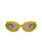Gafas de sol I-SEA Golden Hour para mujer en color kiwi con forma de nube y lentes marrón polarizadas