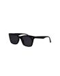 Vista lateral Gafas de sol I-SEA Kiki con montura geométrica negra y lentes polarizadas ahumadas para mujer