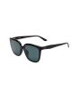 Vista lateral Gafas de sol I-SEA Madi Negras con lentes polarizadas ahumadas para mujer