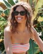 Mujer con Gafas de sol polarizadas I-SEA Nova color Tort/Green frontal