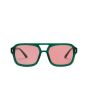 Gafas de sol polarizadas I-SEA Royal color verde kale y naranja mandarina para mujer